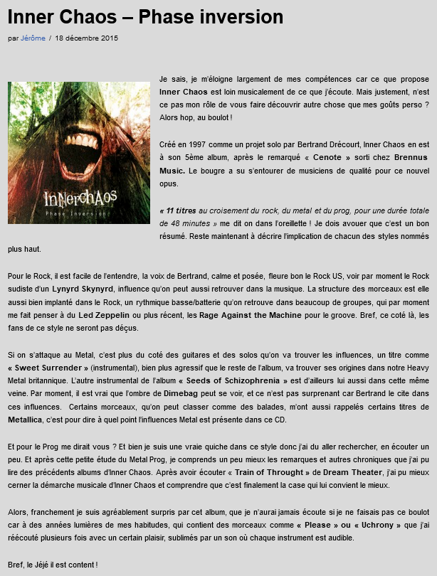 Metal in Franche-Comte